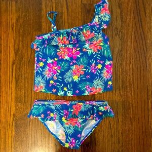 Girls 2-Piece Swimsuit Hawaiian